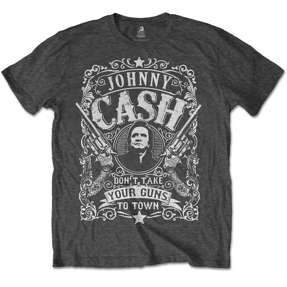 Johnny Cash - Don't Take Your Guns To Town Herren TShirt - Grau